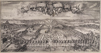 KG 06644
<br/>
Het Loo, bovenaanzicht
<br/>
<em>Hooghe, Romeyn de (1645-1708)</em>